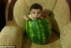 儿童吃瓜儿童视频,小宝贝欢乐吃瓜瞬间